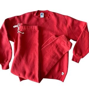 Vintage Russell Athletic 2 Piece Sweatshirt & Sweatpants Set 90s Y2K